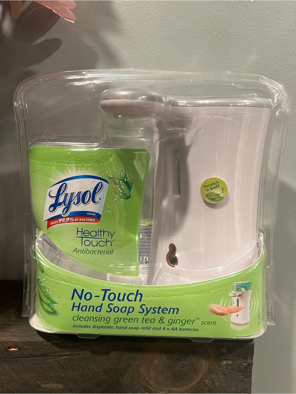 Lysol No Touch Hand Soap Dispenser System Green Tea Dispenser Only